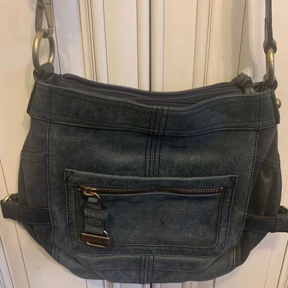 TIGNANELLO GREEN GENUINE LEATHER HANDBAG DARK GREEN - Picture 8 of 10